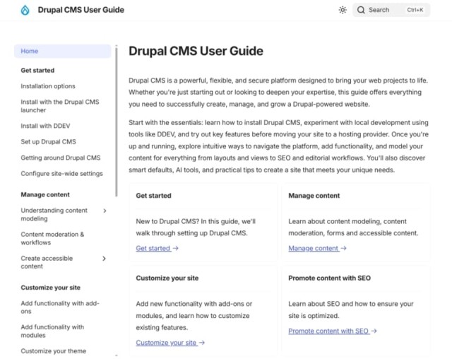 Guide utilisateur Drupal CMS