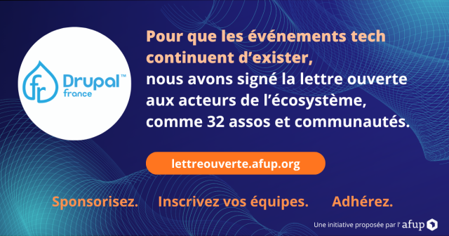 pour que les événements tech continuent d'exister